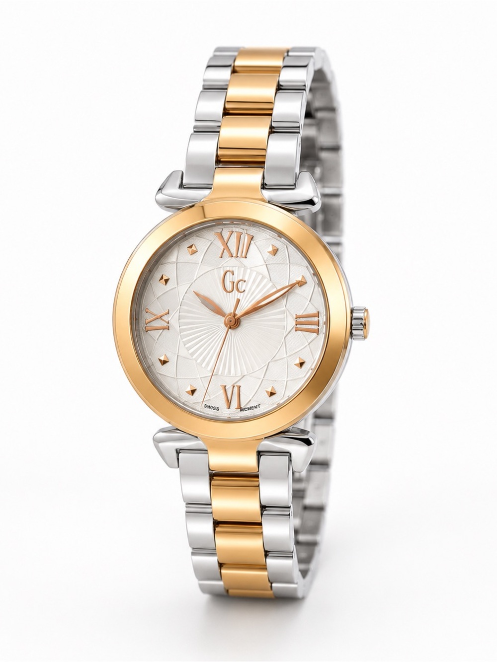 Two-Tone Gold and Silver Women's Bracelet Watch